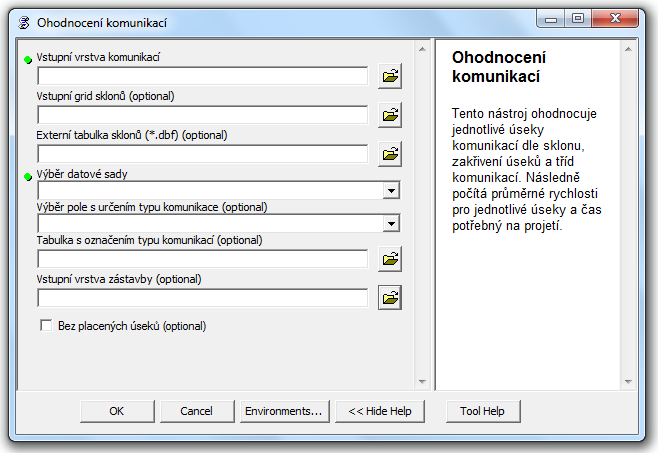 souboru tridy.csv, který je uloţen v adresáři společně s toolboxem. Tímto způsobem dokáţe toolbox ohodnotit komunikace z jakékoli datové sady, i kdyţ původně neznal její atributy.