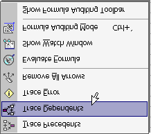 Výpočty a závislosti (Calculations, Auditing) Hledání závislostí (Auditing) A B C D E F T T Rozp. Hodn.