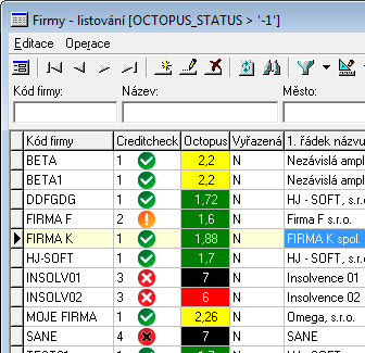 Ekonomický systém Entry - výběr z novinek verze 8/2013 strana 1 výběr z novinek verze 8/2013 Novinky společné všem modulům Hodnocení firem Možnost detailního (adresář firem) i hromadného (modul