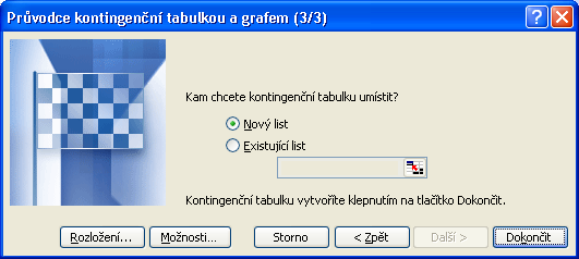 Kapitola 8 Databázové postupy: seznamy, filtry a kontingenční tabulky 147 Jak vidíme na obrázku, okno průvodce se v tomto kroku zmenší, abychom viděli celý list.