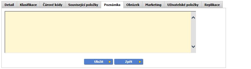 Do tabulky lze doplnit další čárové kódy včetně množství. Např. na velké krabici může být jiný kód, tak se po naskenování krabice přidá rovnou množství, které je uvnitř.