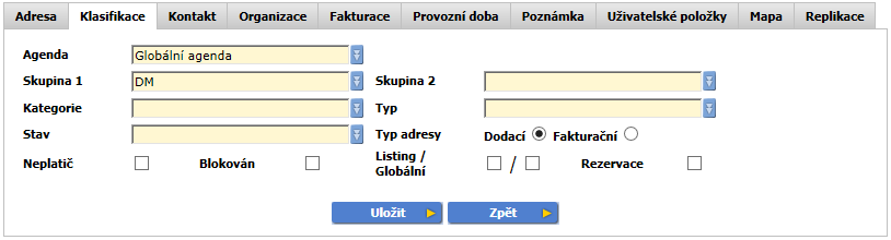 Adresa Do Adresy zadejte níže uvedené informace: ID zákazníka - obsahuje jednoznačný identifikátor zákazníka. Je dobré mít jej shodný s identifikátorem ve vašem účetnictví.