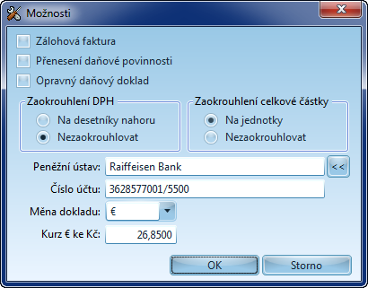 138 "Odstranit" na nástrojové liště okna dokladu. Volbou "Hromadné změny" z menu "Nástroje" lze u položek dokladu hromadně provádět změny položek.