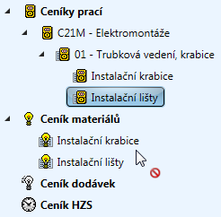 Jak co v OCEP udělat 179 V případě, že při tažení položky je nad skupinou v členění zobrazena šipka s textem "+ Kopírovat", je možno pustit levé tlačítko myši, čímž dojde k přenosu položky (nebo