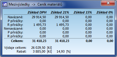 Jak co v OCEP udělat 229 Montáž - celková cena za montáž včetně přirážek rozpuštěných do položek Demontáž - celková cena za demontáž včetně přirážek rozpuštěných do položek P přirážky - přirážky