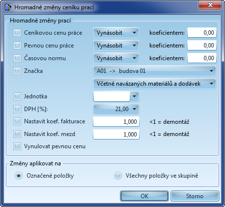 234 nákladů. Klonování se provádí zmáčknutím pravého tlačítka myši na položce, kterou chceme zduplikovat. Z kontextového menu vybereme Klonovat.