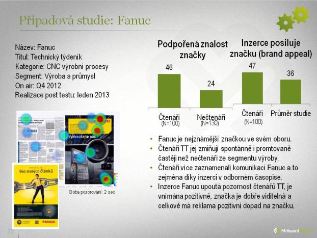 Metodologický přístup a reportování výsledků První pohled = test oční kamerou Detailní MB diagnostika inzerce Dopad na ukazatele značky 7 Test oční kamerou měřící pohyby očí na stránce, upoutání