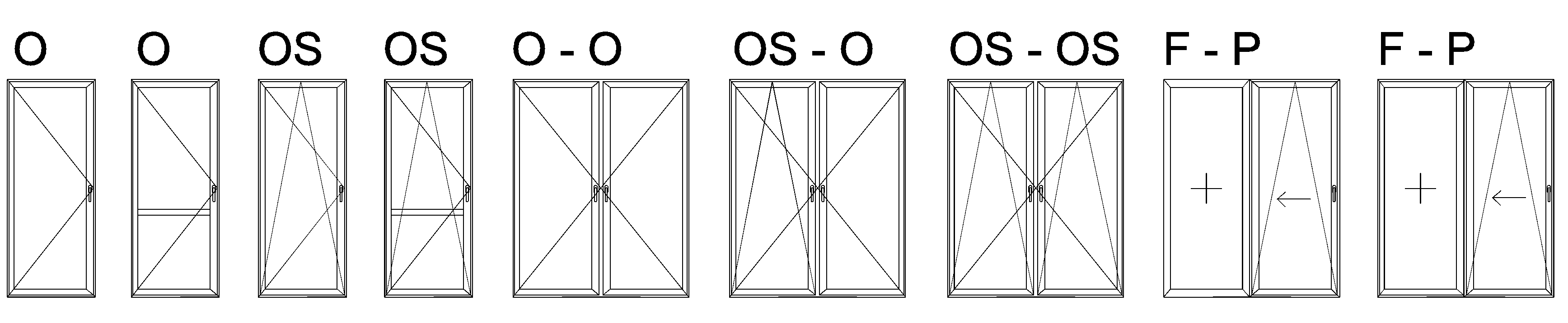 5.2 Balkonové dveře Balkonové dveře jsou dodávány jako otevíravé, otevíravé a sklopné a posuvné. Balkonové dveře mohou být jednokřídlové nebo dvoukřídlové.