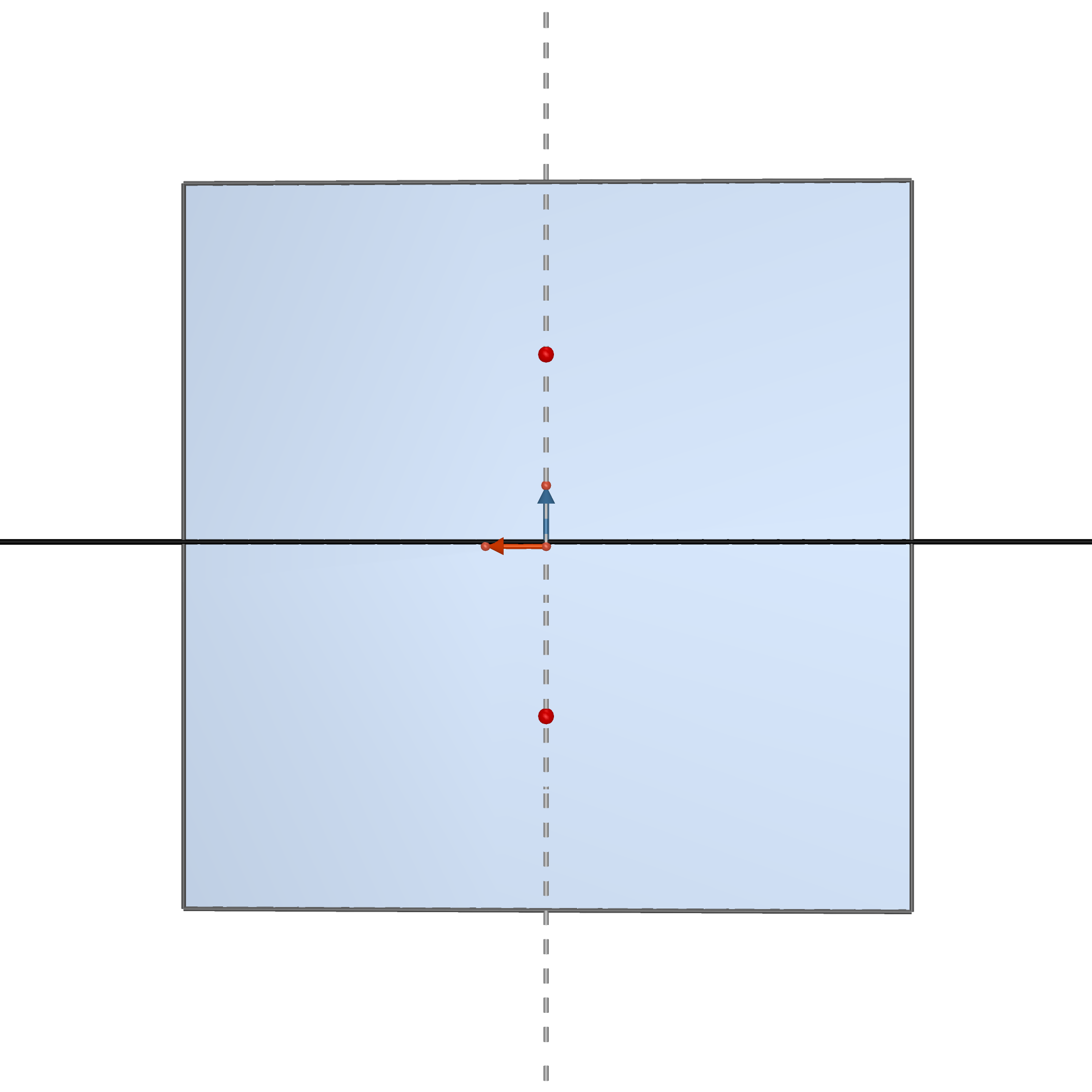 1.2 Základní pojmy Mongeovo promítání je pravoúhlé promítání na dvě na sebe navzájem kolmé průmětny (π a ν). Průmětna π je první průmětna, půdorysna, průmětna ν je druhá průmětna, nárysna.
