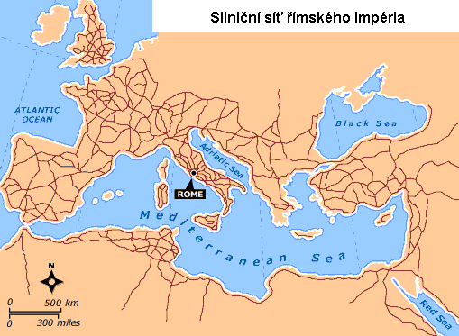 ŘÍMSKÁ ŘÍŠE VRCHOL SILNIČNÍ DOPRAVY STAROVĚKU římské impérium budovalo v rámci své