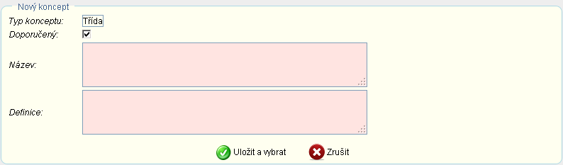 ID: DUN 004/11 Základní uživatelská příručka informační podpory správy Obr. 5-3: Vytvoření nové třídy Na Obr.