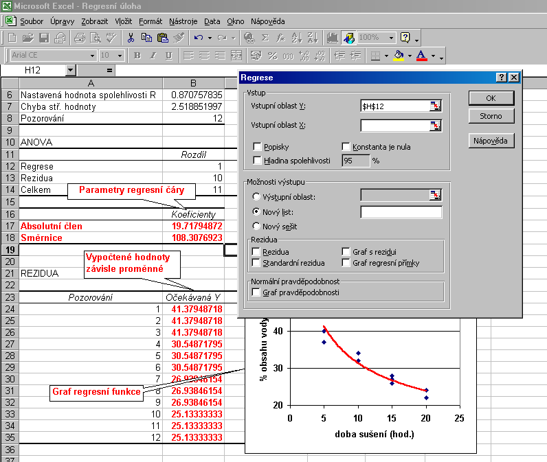 3.5. Automatizované zpracování dat MS EXCEL jako nástroj pro statistickou analýzu dat Možnosti statistické analýzy v MS Excelu: vlastní pracovní tabulka + vlastní vzorce, event.