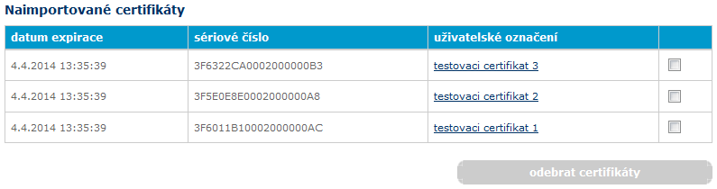 3.1.2 Nastavení automatického stahování V oddílu Nastavení automatického stahování můžete nastavit dostupnost rozhraní pro aktuálně přihlášeného majitele služby.