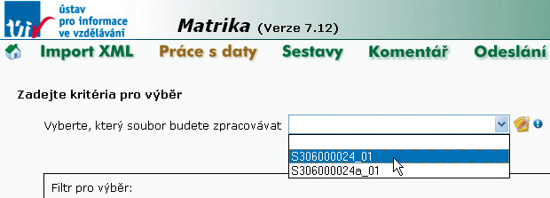 7. Protokol přehledu import 8. Pokud jsou data strukturálně správně, jak postupovat ve sběrovém prostředí dál? Otázka: Data jsou naimportována v tzv.