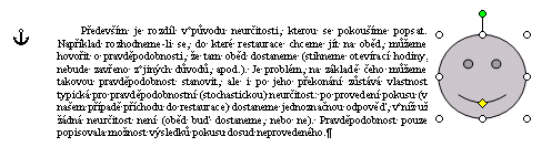 přesuneme obrázek, s odstavcem se nic nestane, jen se symbol kotvy přesune k jinému odstavci. Obr.