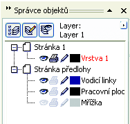 lze kdykoliv změnit. Informace o předlohových vrstvách naleznete v tématu Vytváření vrstev na straně 173.