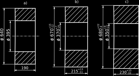 - přeběžné rozměry výkovku ( pře zaokroulením): D = 81 +1 Da = 9 + 9 9 1 - jmenovité rozměry výkovku: D = 80 + Da = 0 + 8 8 H = 8 8 H = 0 + 1 10 Náčrtek výkovku viz obr.. c. Obr.