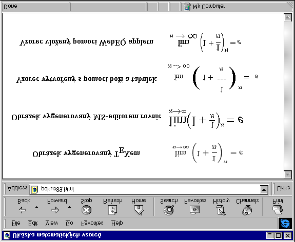 Vkládání matematických vzorců 233 Ï ÉObr.