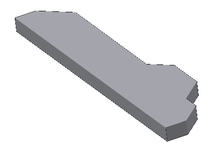 MODELOVÁNÍ NEROTAČNÍ SOUČÁSTI Po nakreslení obrysu musíme tvar jednoznačně definovat, a to pomocí geometrických vazeb a parametrických kót.