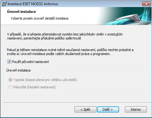 Následujícím krokem instalace je nastavení automatické aktualizace programových komponent aplikace ESET NOD32 Antivirus nebo, jinými slovy, automatický upgrade programu na novou verzi.