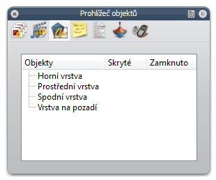 3.12. Jak šikovně využívat vrstvy Tvůrce předváděcího sešitu by měl dbát na správné umisťování objektů do patřičných vrstev.