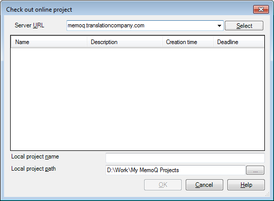 8 Práce s on-line projekty 8 Práce s on-line projekty Je možné, že budete pracovat s on-line projekty, uloženými na serveru programu memoq.