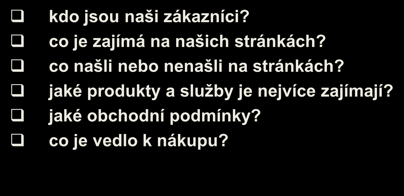 co našli nebo nenašli na stránkách?