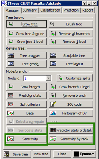 Nová možnost pro úpravu navržených interaktivních stromů Sensitivity analysis: Postup: - otevřeme ze souborů s příklady Adstudy.