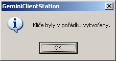 Objeví se další dialogové okno, které upozorňuje, že pro proces obnovení certifikátu je důrazně doporučeno generovat novou sadu klíčů. Aby se tak stalo, stiskněte tlačítko NE ( NO ).