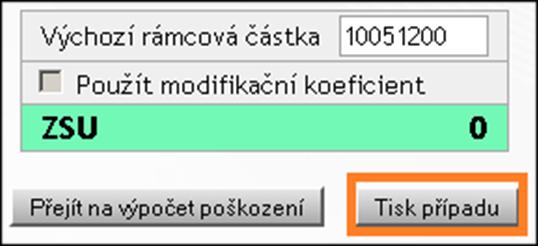 Stisknutím tlačítka Vygenerovat PDF je vytvořen znalecký posudek ve formátu PDF se všemi informacemi o případu (včetně poznámek).