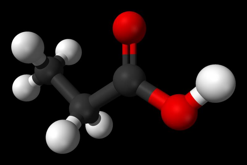 Kyselina propionová CH 3 CH 2 COOH propanová kyselina acidum propionicum Obr.