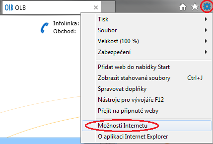 3 Nastavení prohlížečů Podle typu prohlížeče je doporučeno upravit některá nastavení. Kapitola 3 