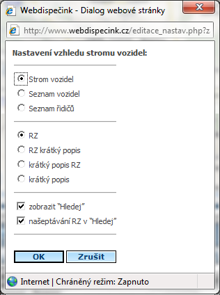 2.9 Informace o aktuální poloze vozidla Označením vozidla (kliknutím na RZ) dojde k načtení aktuální informace o poslední získané poloze, zobrazení polohy v mapě a zobrazení knihy jízd.