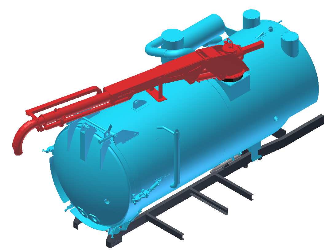 Název funkčního vzorku v originále Stroj pro přepravu nebezpečných odpadů Název funkčního vzorku anglicky The machine for manipulation with hazardous wastes C B A Obrázek 1 Počítačový 3D-model