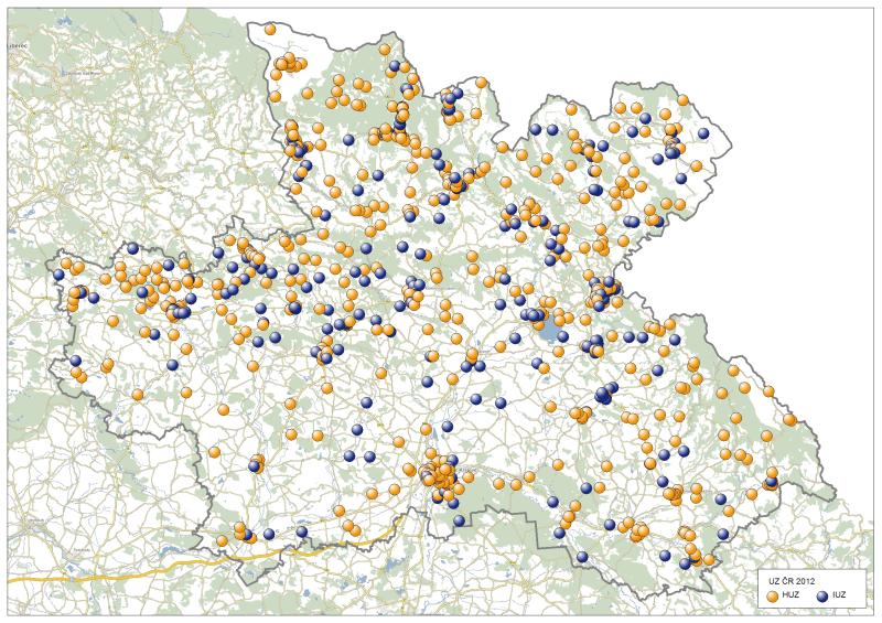 KRÁLOVÉHRADECKÝ KRAJ Počet UZ: 2 266 10,2% HUZ 79% IUZ 21% ORP UZ ORP UZ / 1000 počet % obyv.