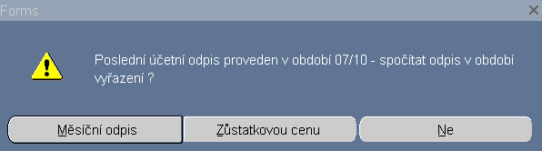 Vyřazení majetku se zůstatkovou cenou V účetnictví je ještě pohyb (z vystavené faktury) na účtech 311/916 tvorba FRM Do FRM je zaúčtována jednak výše zůstatkové ceny z vlastních zdrojů, jednak