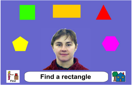 10 KAPITOLA 3. PŘEHLED EXISTUJÍCÍCH APLIKACÍ 3.2.2 Shapes - Tvary Aplikace nabízí více možností her se základními tvary.