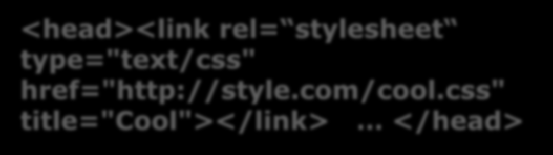 Připojení CSS k HTML Externí stylesheet (separátní.