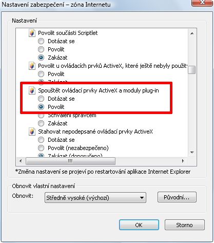 Povolení skriptování v Internet Exploreru verze 6 a 7 1. V otevřeném prohlížeči zvolte v nabídce Nástroje položku Možnosti Internetu. 2.