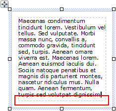 232 Práce s textem Nastavení a rozvržení rámečků Rozvržení rámečku určuje způsob natékání textu v rámečku.