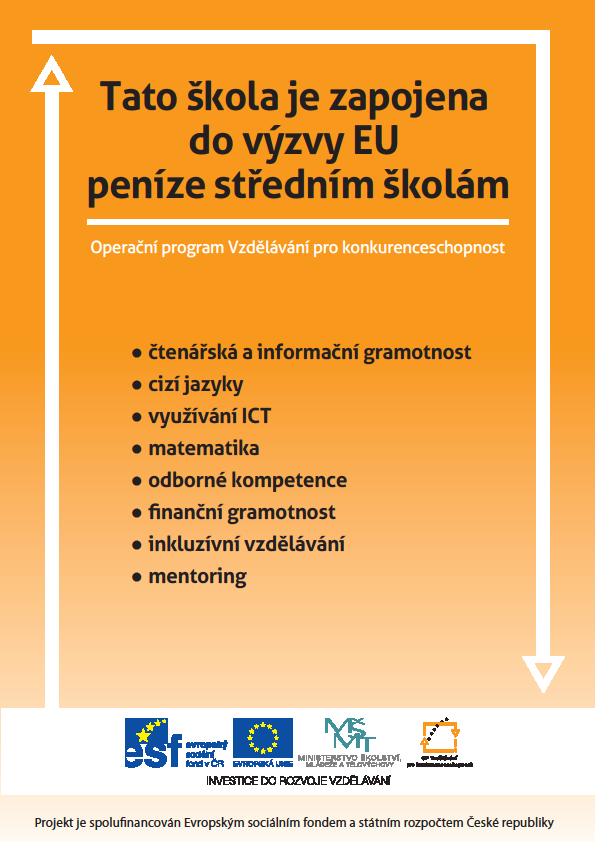 13. Projekty z OP VK Pokračuje projekt Modernizace výuky s podporou ICT V letošním školním roce bylo