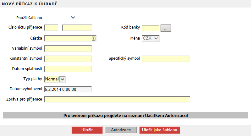 Zůstatek Zobrazuje se poslední známý zůstatek na účtu. Tlačítkem Odhlásit pod seznamem účtů se můžete odhlásit z aplikace. Viz.: Odhlášení z aplikace WebKlient 3.