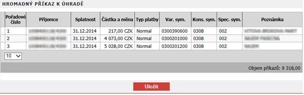 Obrázek 55 - Tisk přehledu platebních příkazů do zahraničí 3.