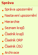 Po nastavení třídění je v sloupci vidět znak šipky (nahoru nebo dolu) Pro zapnutí filtru klikněte na vybraný sloupec vpravo a zvolte položku v seznamu Po zapnutí filtru je v sloupci vidět znak