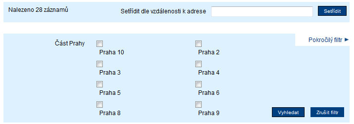 Některé filtrování jsou rozhozeny (obr. 18). Obr.