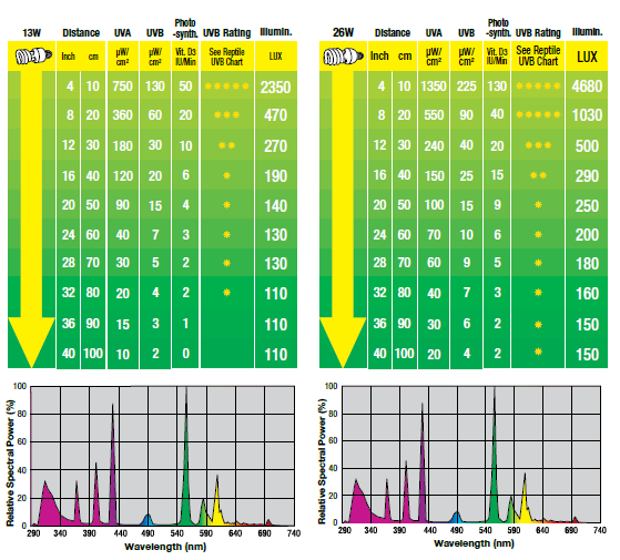 poskytovali stín. Žárovky REPTILE UV 200 zajišťují tak maximální přeměnu vitamínu D3 a podporu vstřebávání vápníku (prevence metabolických onemocnění).