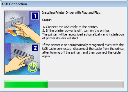 Krok 5 Instalace ovladače tiskárny Připojení tiskárny a počítače Ujistěte se, že jsou tiskárna i počítač VYPNUTY. Připojte čtvercový (typ B) konec k tiskárně. Připojte plochý (typ A) konec k počítači.