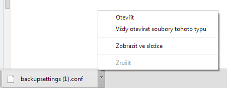 22.1.1 Záloha Pro zálohu konfigurace zvolte v levém menu Pokročilé nastavení > Management > Konfigurace > Záloha a klikněte na tlačítko Záloha nastavení nebo Záloha nastavení firewallu.