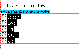 5. Klepněte do horního řádku seznamu a napište Jeden do sloupce Popis. Stiskněte klávesu Tab a napište jeden do sloupce Hodnota.