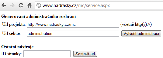 3 Uživatelská dokumentace Účelem kapitoly s uživatelskou dokumentací je seznámení HTML kodéra, tedy hlavního uživatele systému, jak s jeho funkčností a poskytovaným rozhraním tak s celkovou filozofií